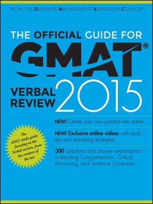 cover image of The Official Guide for GMAT Verbal Review 2015